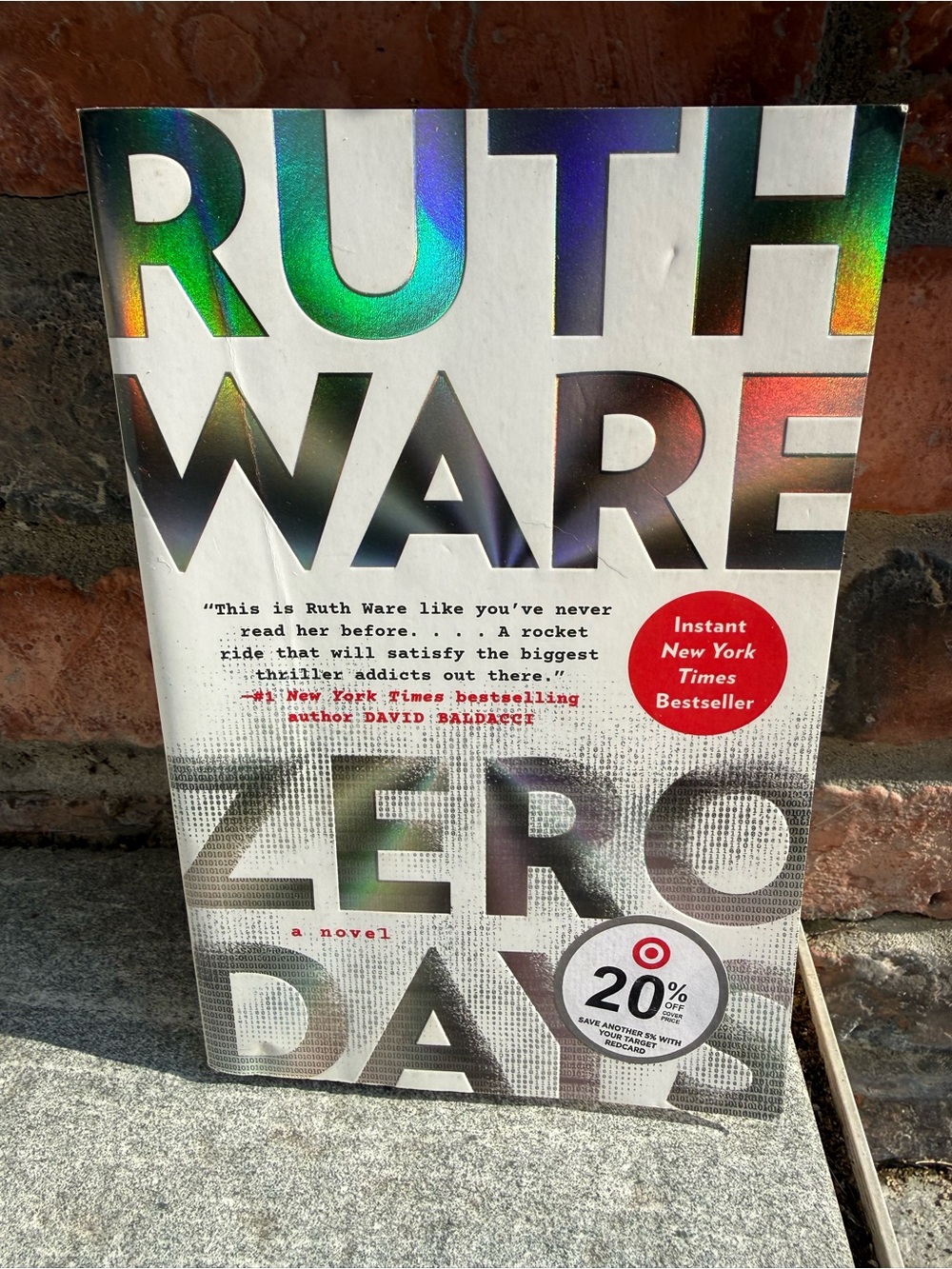Ruth Ware Zero Days — White Holographic Cover Paperback